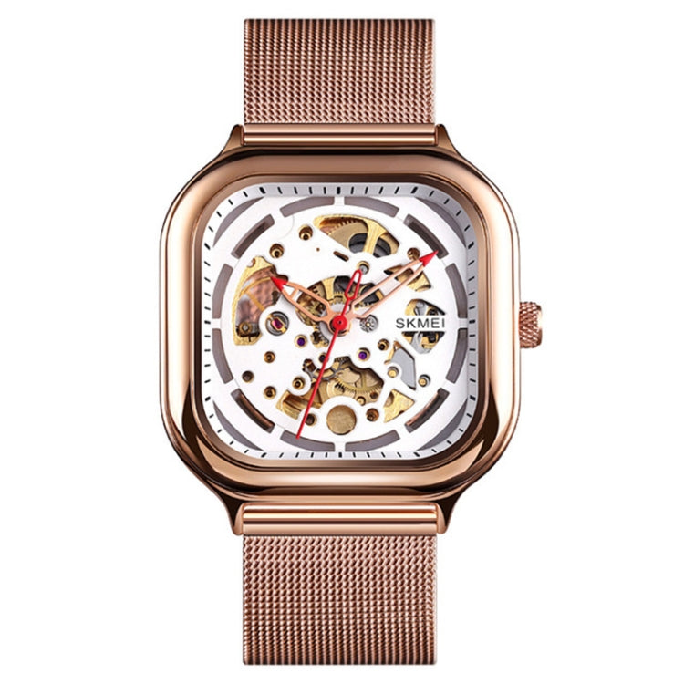 SKMEI 9184 Reloj Mecánico Automático Tourbillon Cuadrado