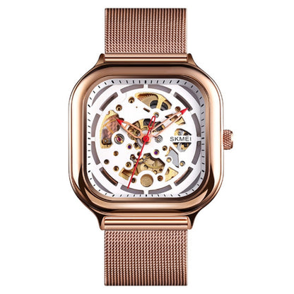SKMEI 9184 Reloj Mecánico Automático Tourbillon Cuadrado