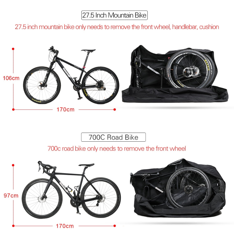 Rhinowalk RM2613 Bolsa de Bicicleta Montaña Gran Capacidad