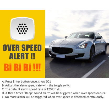 Kingneed C80 HUD Pantalla Frontal Coche GPS Alarma Velocidad