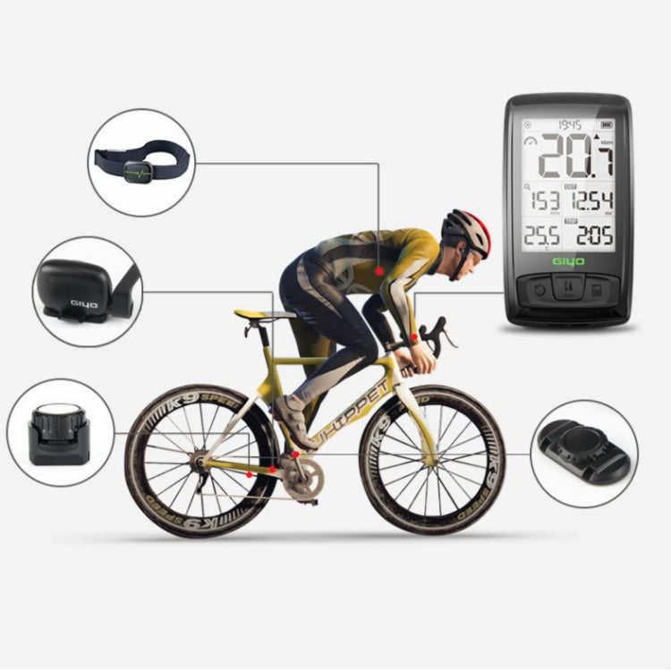 GIYO M4 Computadora Para Bicicleta Bluetooth Carretera