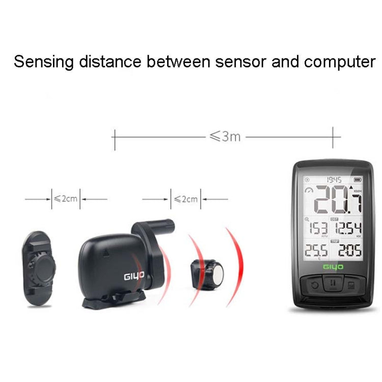 GIYO M4 Computadora Para Bicicleta Bluetooth Carretera