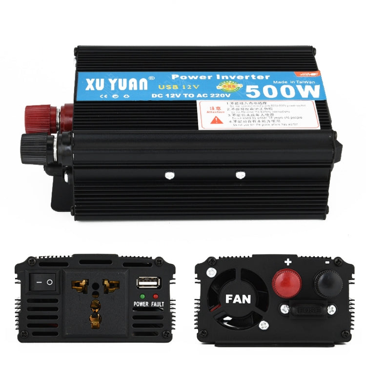 XUYUAN 500W Inversor Convertidor De Potencia Alarma De Bajo Voltaje