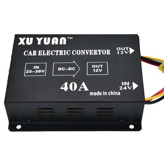 XUYUAN 480W Convertidor Buck 24V a 12V Automotriz 40A
