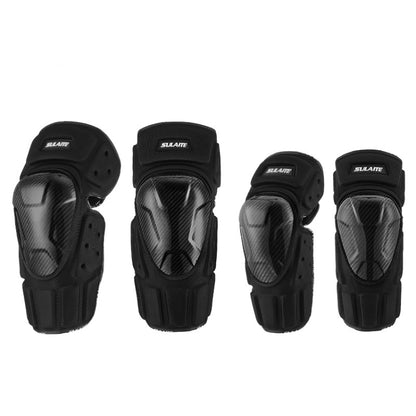 SULAITE Proteccion Fibra Carbono Rodilleras Motocicleta