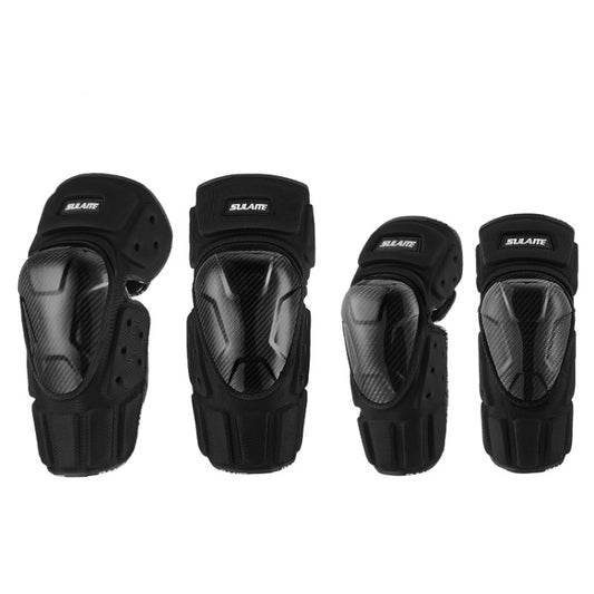 SULAITE Proteccion Fibra Carbono Rodilleras Motocicleta