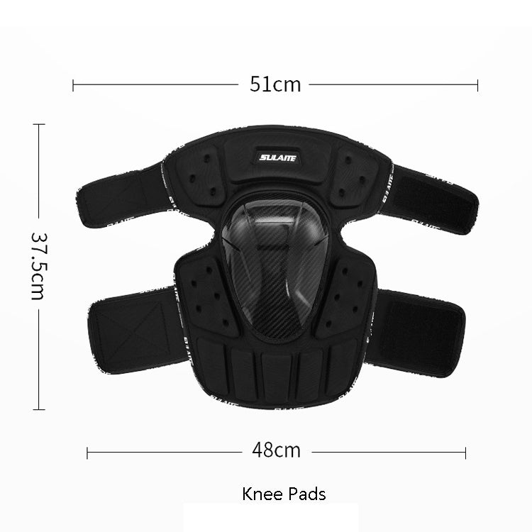 SULAITE Proteccion Fibra Carbono Rodilleras Motocicleta