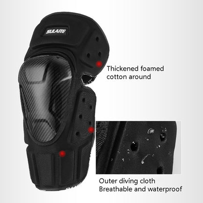 SULAITE Proteccion Fibra Carbono Rodilleras Motocicleta
