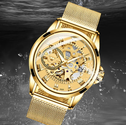 FNGEEN 0020 Reloj Mecánico Hombre Mujer Doble Cara Negocios