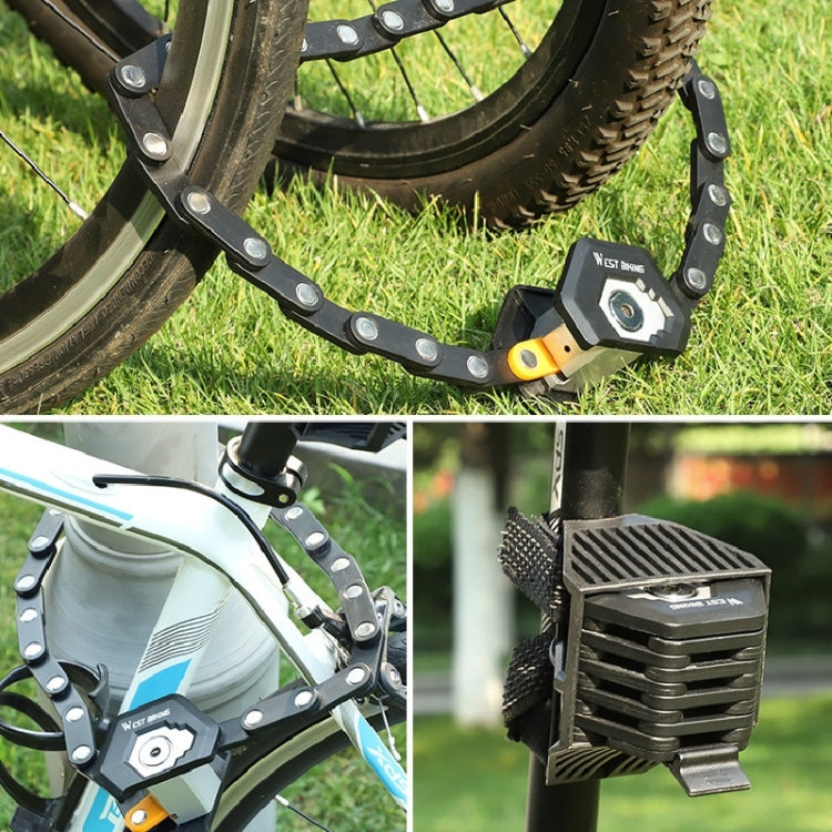WEST BIKING Candado Plegable Bicicleta Remaches Giratorios