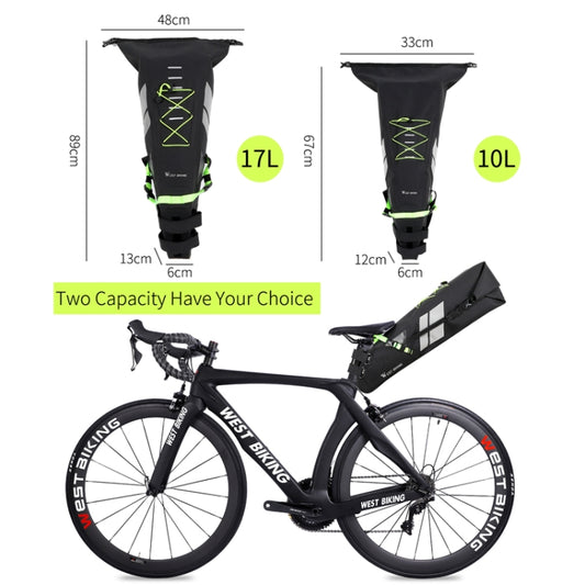 West Biking Bolsa Para Bicicleta Trasera Impermeable 10L
