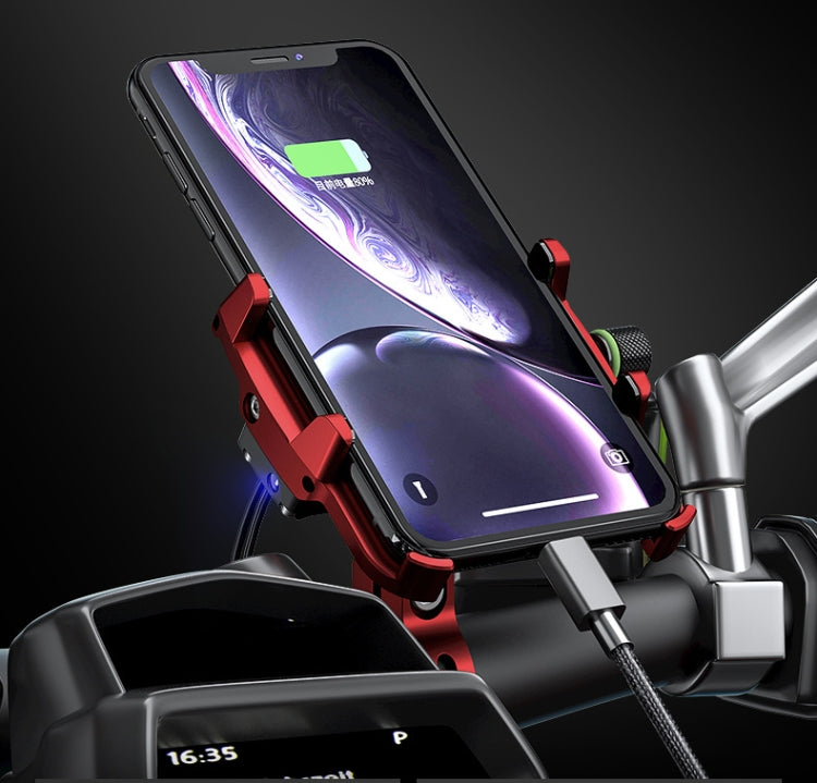 Kewig M6-S Soporte Para Teléfono Móvil Motocicleta Carga Rápida QC3.0