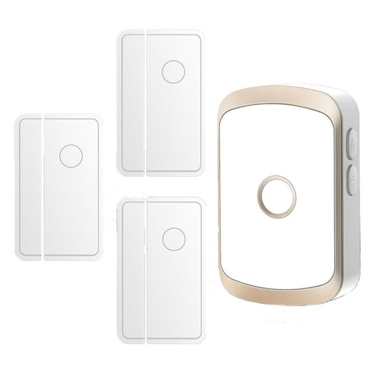 CACAZI 1 Para 3 Timbre Inalámbrico Inteligente Sensor Puerta