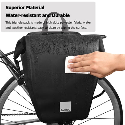 SAHOO 20L Bolsa Estante Bicicleta Alforja GanchoDoble