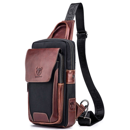 Buff CAPTAIN 9999 Bolso De Pecho De Cuero De Vaca Primera Capa Hombre