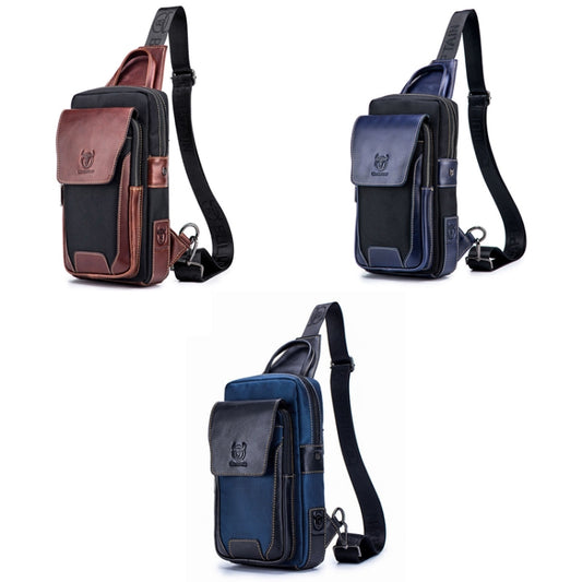 Buff CAPTAIN 9999 Bolso De Pecho De Cuero De Vaca Primera Capa Hombre