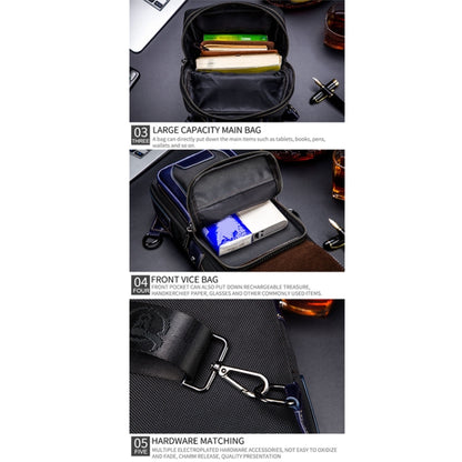 Buff CAPTAIN 9999 Bolso De Pecho De Cuero De Vaca Primera Capa Hombre