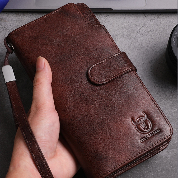 Bull Captain 028 Cartera Hombre Piel Vaca Hebilla Larga