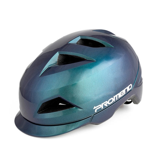 Promend 12H19 Casco Motocicleta Medio Con Luz Trasera USB