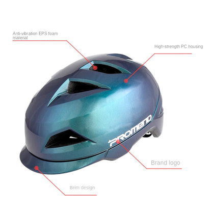 Promend 12H19 Casco Motocicleta Medio Con Luz Trasera USB