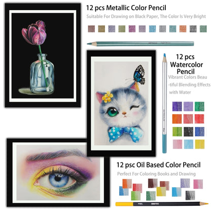 KALOLR YW-PC083 83 En 1 Herramienta De Dibujo Portátil