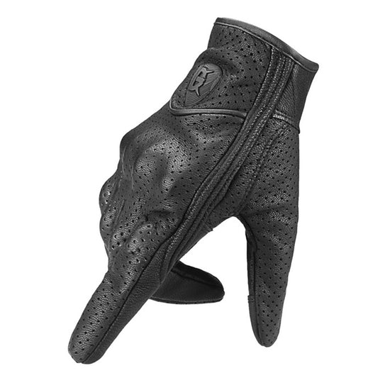Ghost Racing GR-ST06 Guantes Moto Cuero Transpirables Pantalla Táctil