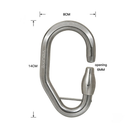 XINDA XD-Q9692 Hebilla Escalada 15kN Acero Inoxidable