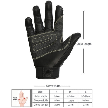 XINDA H-ST01 Guantes De Caída De Cuerda Cuero Suave