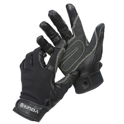 XINDA H-ST01 Guantes De Caída De Cuerda Cuero Suave