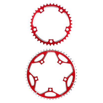 West Biking Engranaje Aluminio Carretera 53t-39t 2 Piezas