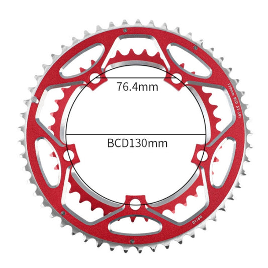 West Biking Engranaje Aluminio Carretera 53t-39t 2 Piezas