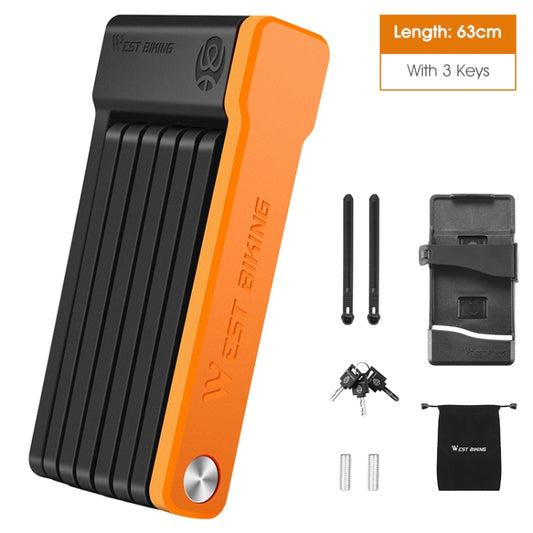 WEST BIKING Candado Cadena Plegable Ligero para Bicicleta