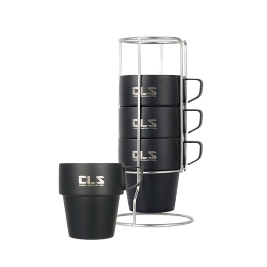CLS 4 En 1 Taza Camping Acero 304 Doble Aislamiento