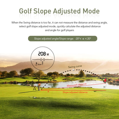 APEXEL 1200m Golf Telémetro Láser Preciso Para Medición De Distancias
