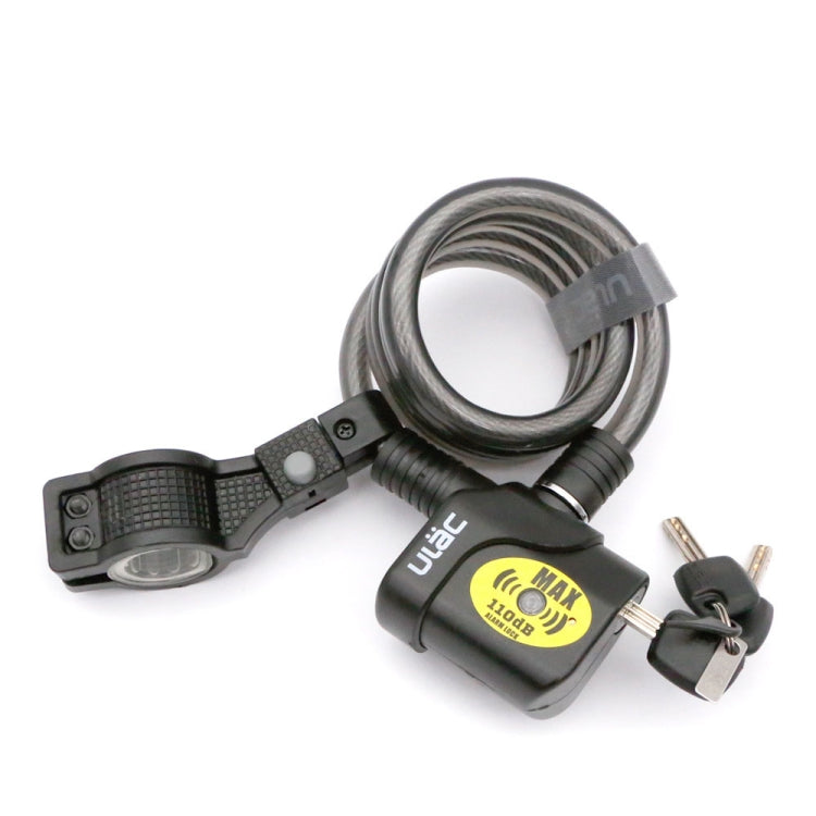 ULAC AL3P Candado De Cable De Alarma110dB Para Bicicleta