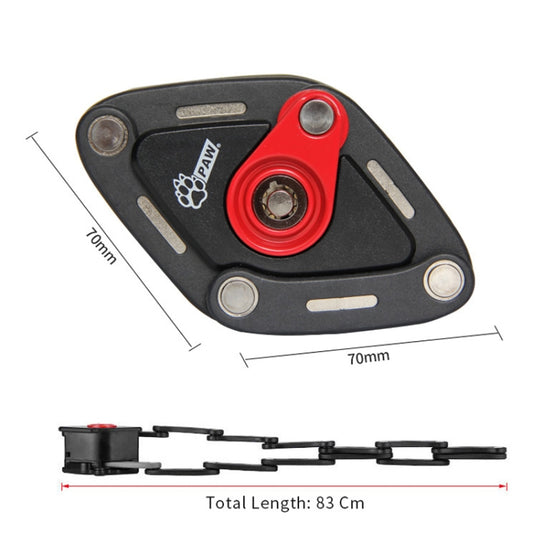 PAW 83Cm Candado Plegable Para Bicicleta Cadena Reforzada