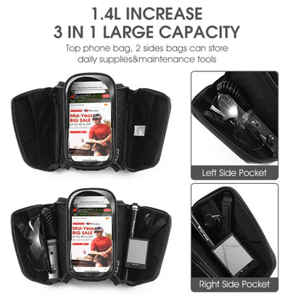 West Biking Bolsa Frontal Para Bicicleta Pantalla Táctil TPU