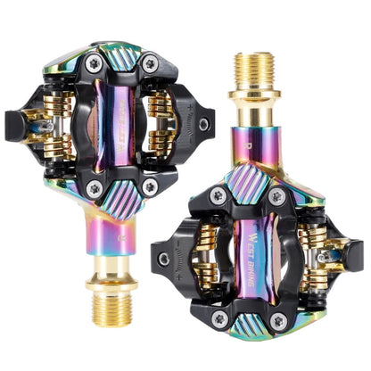 West Biking Pedales Autoblocantes MTB Aluminio Ligero Uso Dual Bloqueo