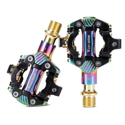 West Biking Pedales Autoblocantes MTB Aluminio Ligero Uso Dual Bloqueo