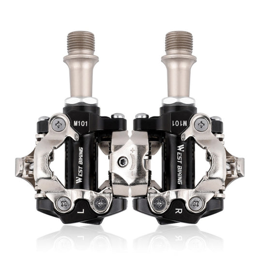 WEST BIKING Pedales Montaña Autobloqueantes Dual Modo Compatibles con MTB