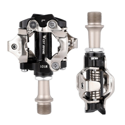WEST BIKING Pedales Montaña Autobloqueantes Dual Modo Compatibles con MTB
