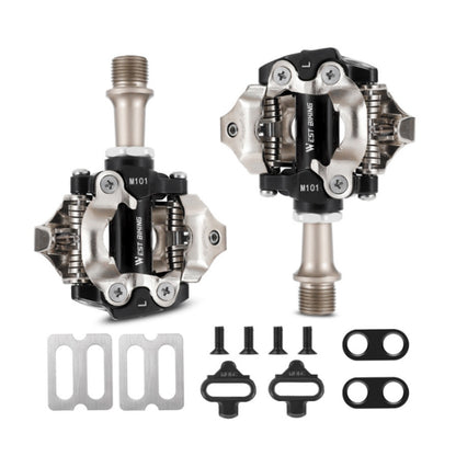 WEST BIKING Pedales Montaña Autobloqueantes Dual Modo Compatibles con MTB