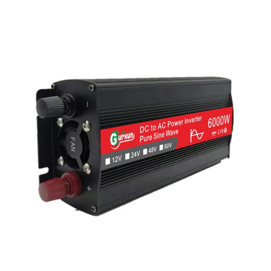 Gurxun 6000W Inversor Onda Sinusoidal Con Pantalla Digital Profesional