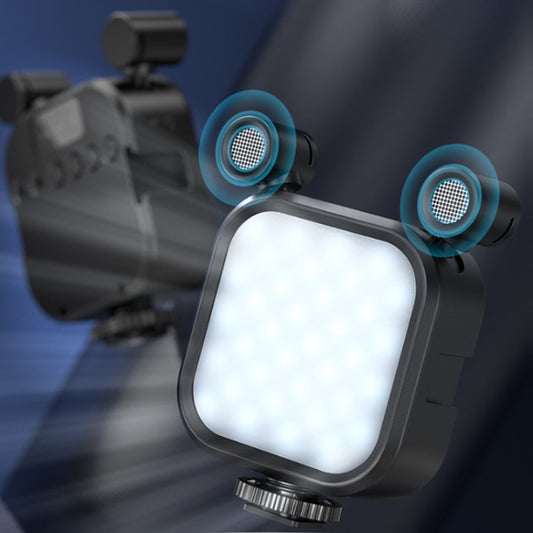 MAMEN Broadcast Luces de Micrófono Estéreo Multiángulo72LED