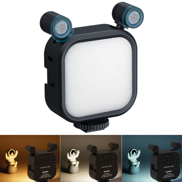MAMEN Broadcast Luces de Micrófono Estéreo Multiángulo72LED
