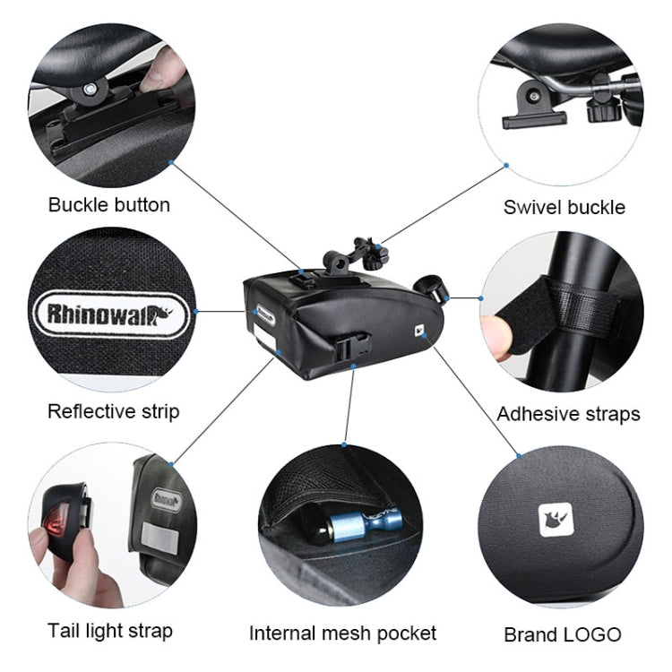 Rhinowalk X20516 Bolsa Impermeable 1.2L Instalación Rápida