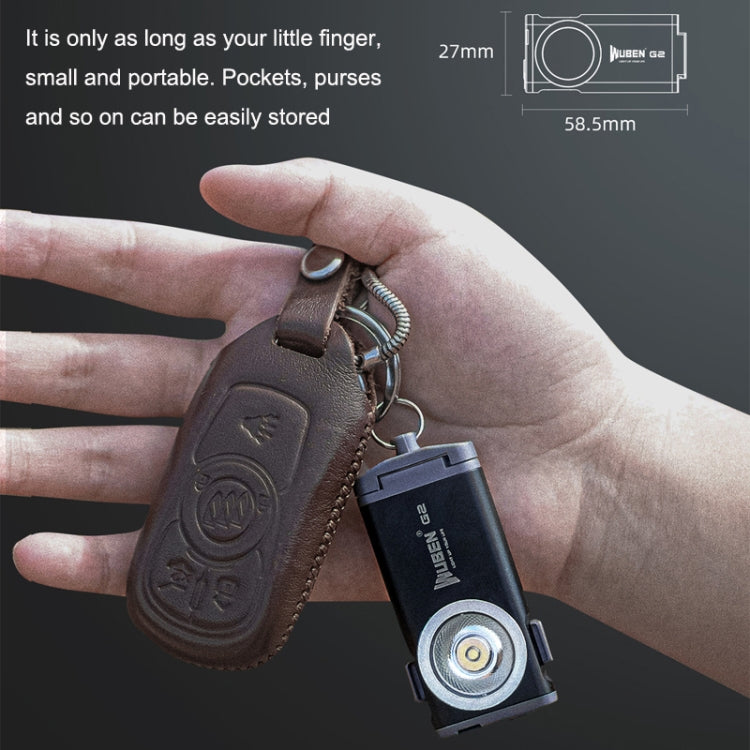 WUBEN G2 Linterna LED USB Exterior Llavero Luz Brillante