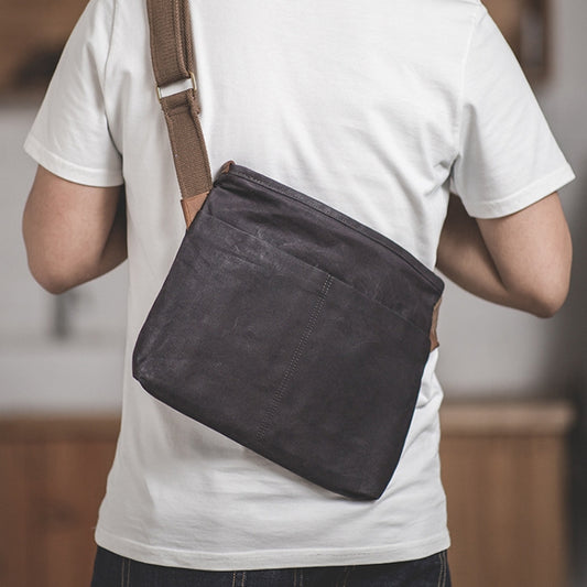 Maden S1901202 Bolso Hombro Lona Encerada Correa Ajustable