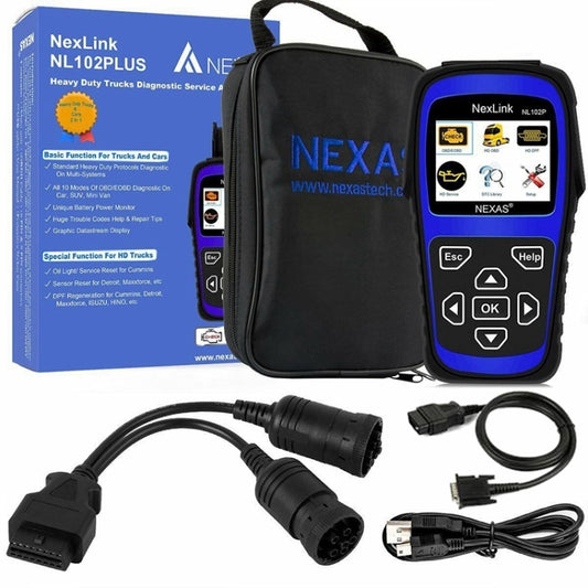 NexLink NL102P Escáner OBD2 Camiones Pesados OBDII Pro