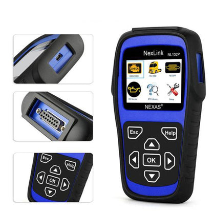 NexLink NL102P Escáner OBD2 Camiones Pesados OBDII Pro